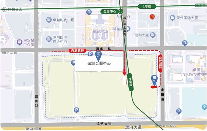 深圳会展中心交通图
